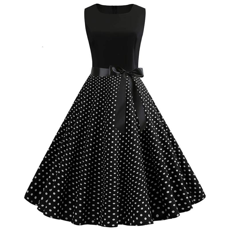 Robe À Pois Style Année 60 Madame Pin Up 